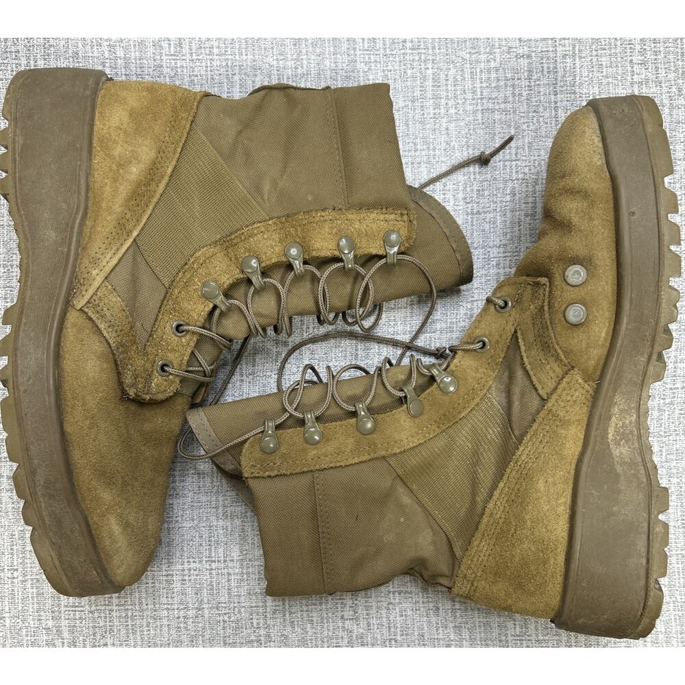 Vibram Military Boots/Tan Hot Weather Army Combat Size 10R - Picture 4 of 6